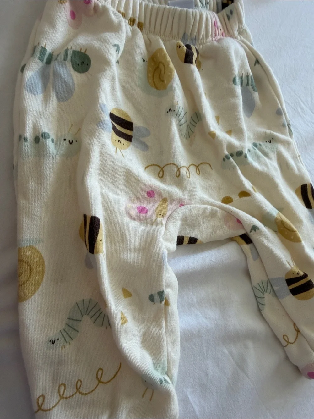 Old Navy Cream Bee & Flower Print Matching Set